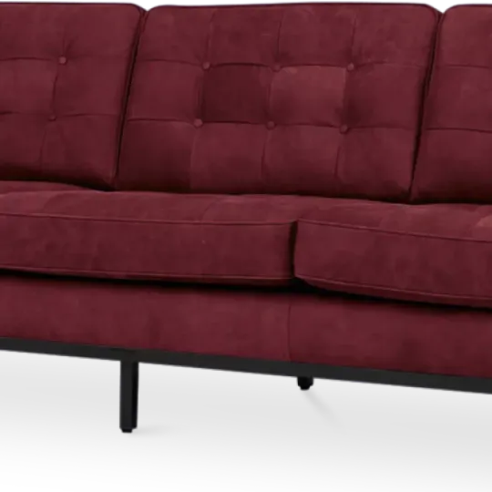 Italo Drie Zits Bordeaux Red Velvet Italo Drie Zits Bordeaux Red Velvet