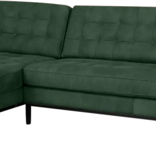 Italo Hoekbank Forest Green Velvet (Hoek Rechts)