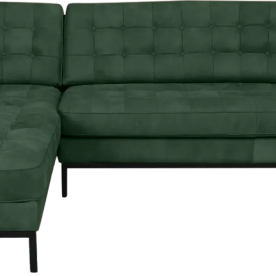 Italo Hoekbank Forest Green Velvet (Hoek Rechts)