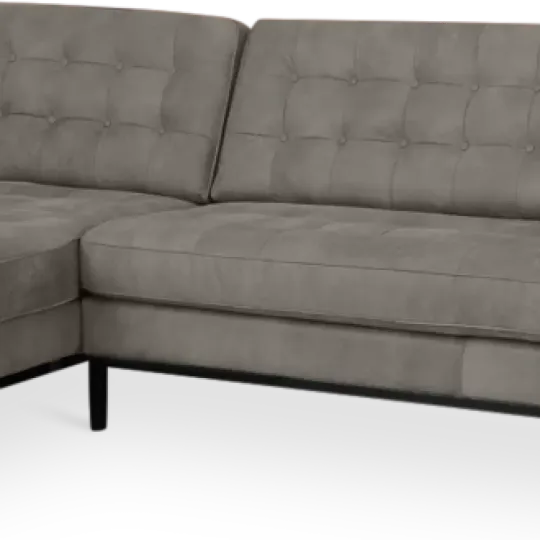 Italo Hoekbank Elegant Silver Grey Velvet (Hoek Rechts) Italo Hoekbank Elegant Silver Grey Velvet (Hoek Rechts)