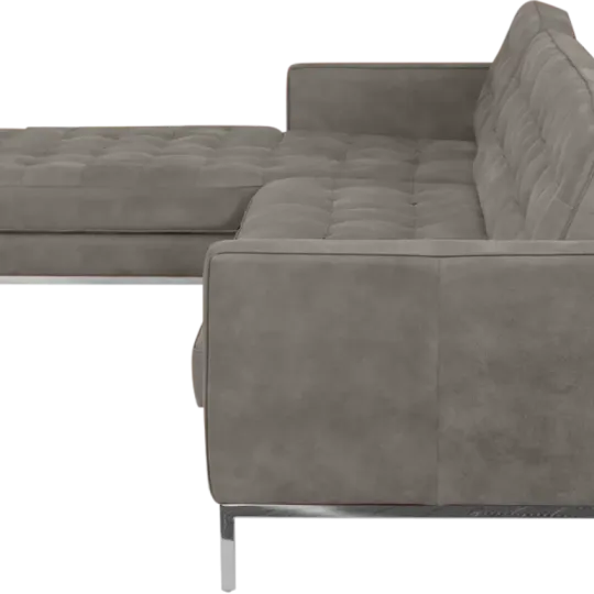 Italo Hoekbank Elegant Silver Grey Velvet (Hoek Rechts) Italo Hoekbank Elegant Silver Grey Velvet (Hoek Rechts)