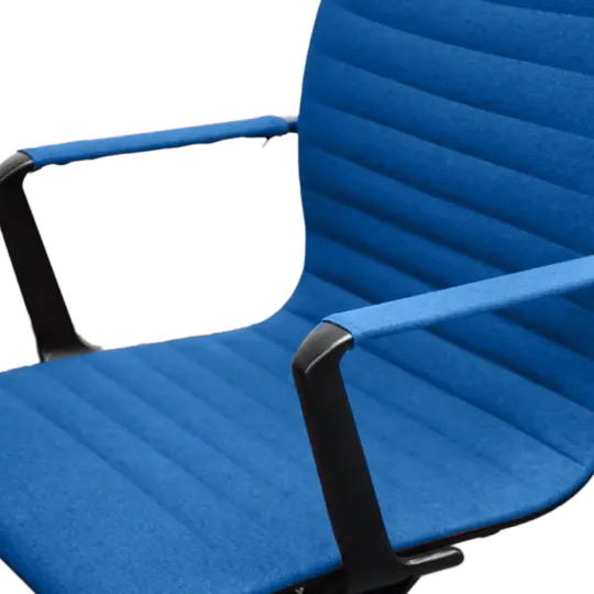 Cavel CD 119 Bureaustoel Blauw Linnen | Zwart Frame Cavel CD 119 Bureaustoel Blauw Linnen | Zwart Frame