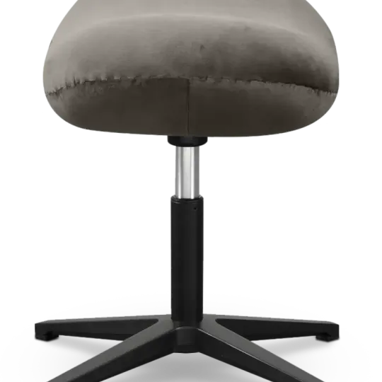 Flag Ottoman / Hocker Zilver Grijs Velvet Flegg Ottoman / Hocker Elegant Silver Velvet
