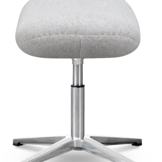 Flag Ottoman / Hocker Licht Grijs Kasjmier Flegg Ottoman / Hocker Licht Grijs Kasjmier