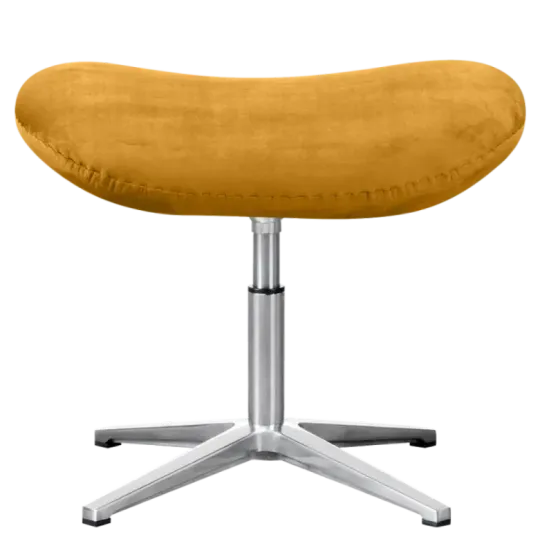 Flegg Ottoman Okergold Velvet