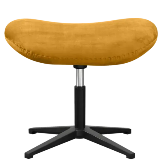 Flegg Ottoman Okergold Velvet