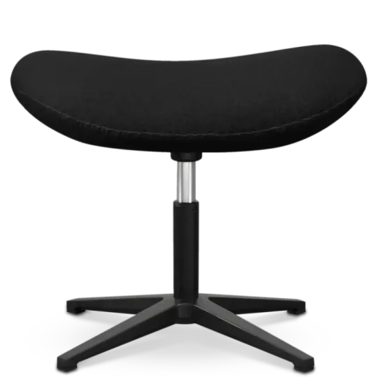 Flegg Ottoman / Hocker Zwart Kasjmier