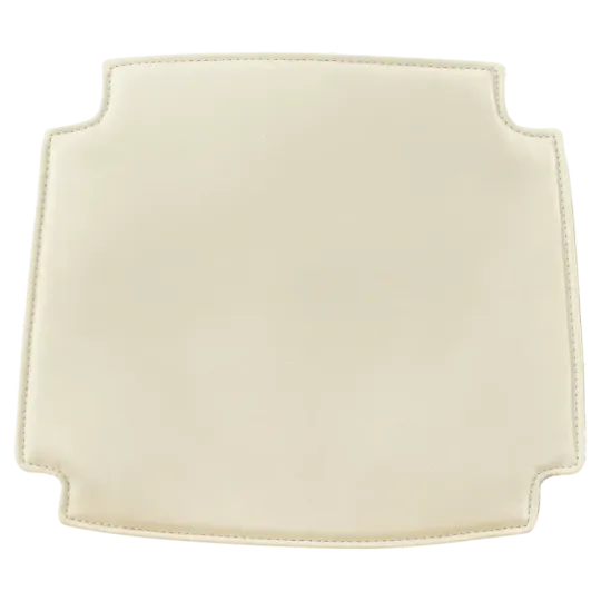 Seatdot / Kussentje voor Wishbone stoelen | PU Leer | Off White Wegner Wishbone Stoel Seatdot / Kussentje Offwhite
