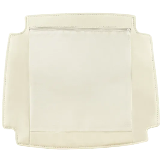 Seatdot / Kussentje voor Wishbone stoelen | PU Leer | Off White Wegner Wishbone Stoel Seatdot / Kussentje Offwhite