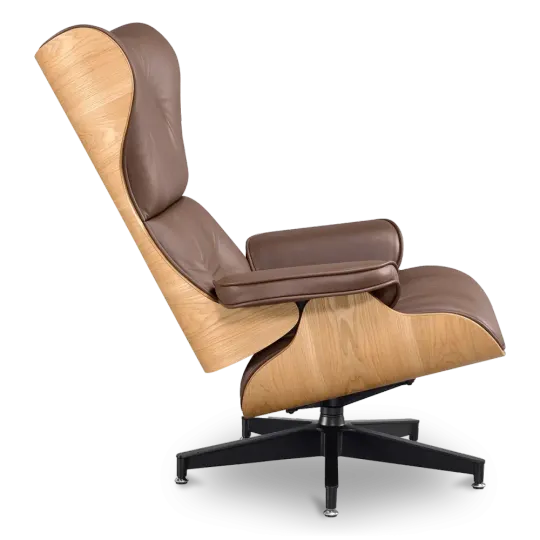 Cavel Lounge Chair Bruin Leer | Essen Schalen Cavel Lounge Chair Bruin Leer | Essen Schalen