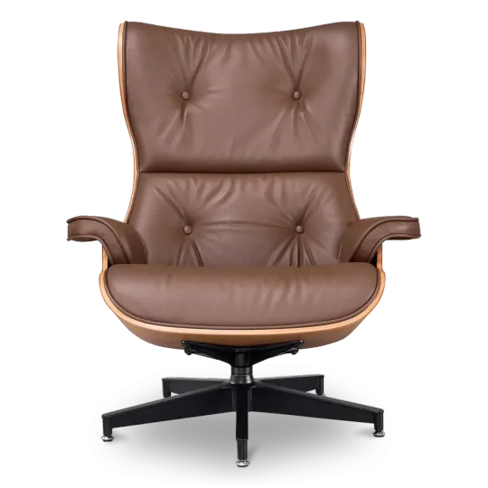 Cavel Lounge Chair Bruin Leer | Essen Schalen Cavel Lounge Chair Bruin Leer | Essen Schalen