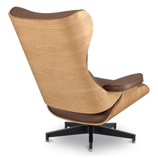 Cavel Lounge Chair Bruin Leer | Essen Schalen Cavel Lounge Chair Bruin Leer | Essen Schalen