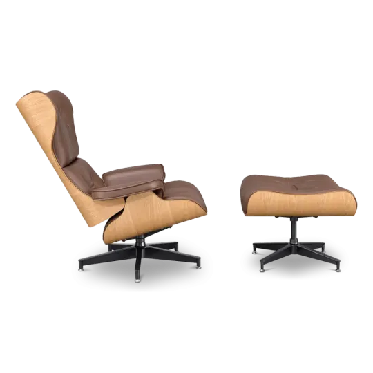 Cavel Lounge Chair Bruin Leer | Essen Schalen Cavel Lounge Chair Bruin Leer | Essen Schalen