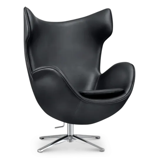 Flag Chair Zwart Leer Flag Chair Zwart Leer