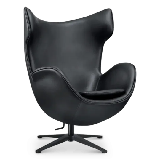 Flag Chair Zwart Leer Flag Chair Zwart Leer