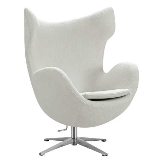 Flag Chair Wit Teddy Boucle