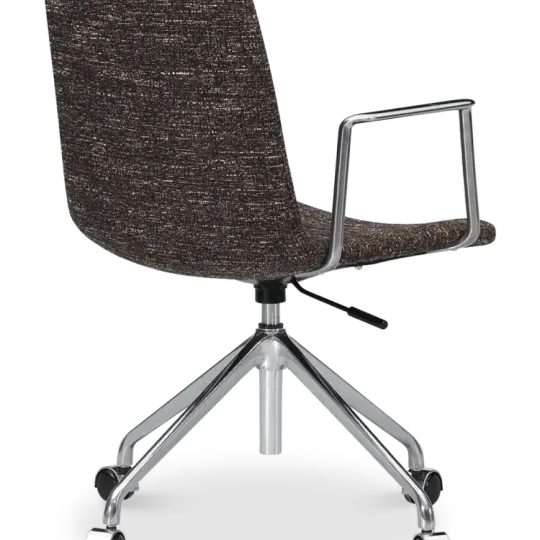 Cavel Lincoln Bureaustoel | Bruin OTE Stof | Chroom Cavel Lincoln Bureaustoel | Bruin OTE Stof | Chroom