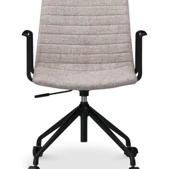 Cavel Lincoln Bureaustoel | Zand OTE Stof | Mat Zwart Cavel Lincoln Bureaustoel | Zand OTE Stof | Mat Zwart
