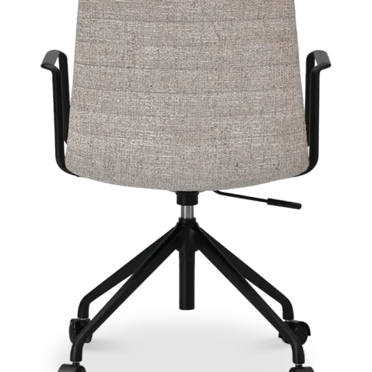 Cavel Lincoln Bureaustoel | Zand OTE Stof | Mat Zwart Cavel Lincoln Bureaustoel | Zand OTE Stof | Mat Zwart