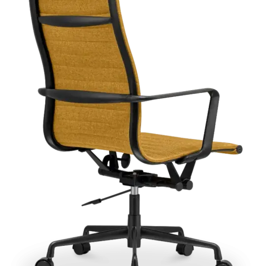 Cavel CD 119 Bureaustoel Oker Linnen | Zwart Frame