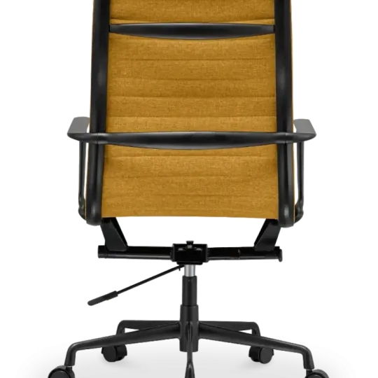 Cavel CD 119 Bureaustoel Oker Linnen | Zwart Frame