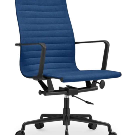 Cavel CD 119 Bureaustoel Blauw Linnen | Zwart Frame Cavel CD 119 Bureaustoel Blauw Linnen | Zwart Frame