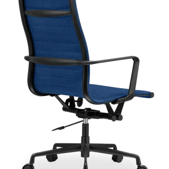 Cavel CD 119 Bureaustoel Blauw Linnen | Zwart Frame Cavel CD 119 Bureaustoel Blauw Linnen | Zwart Frame