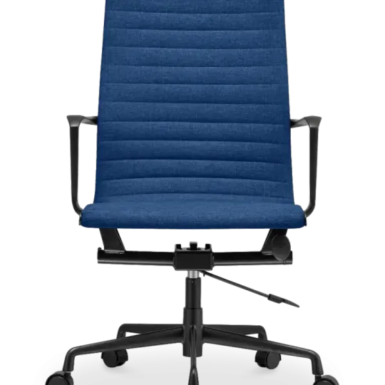 Cavel CD 119 Bureaustoel Blauw Linnen | Zwart Frame Cavel CD 119 Bureaustoel Blauw Linnen | Zwart Frame