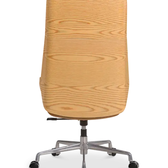 Bureaustoel Charles Cognac Leer, Essen Hout Bureaustoel Charles Cognac Leer, Essen Hout
