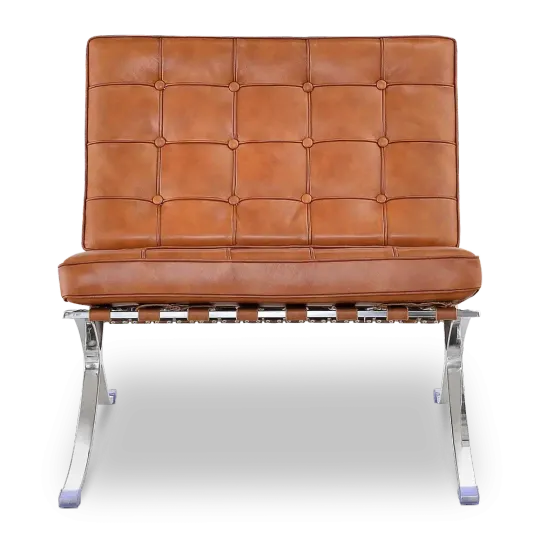 Paviljoen Chair Luxe Volleer Cognac/Bruin Paviljoen Chair Luxe Volleer Cognac/Bruin