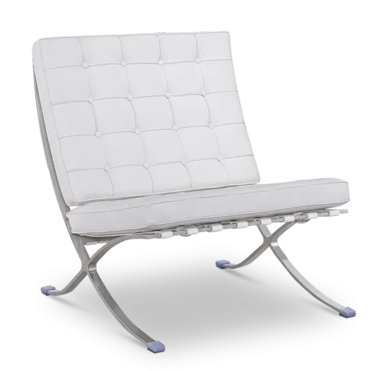 Paviljoen Chair XL Wit Leer