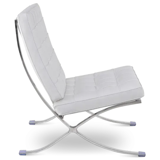 Paviljoen Chair XL Wit Leer