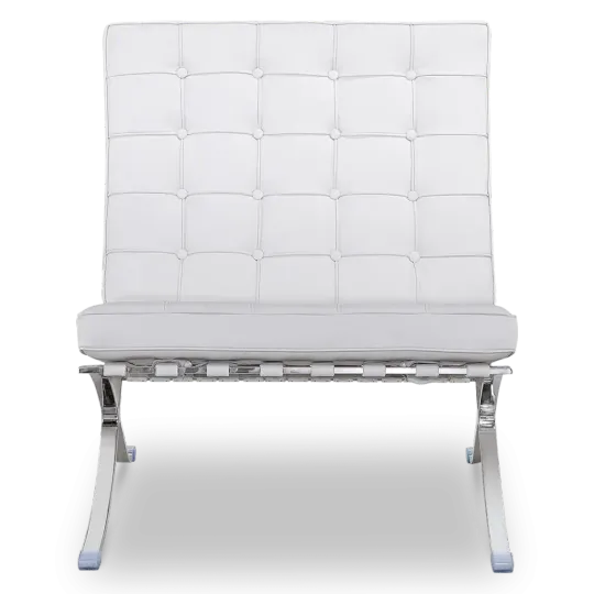 Paviljoen Chair XL Wit Leer
